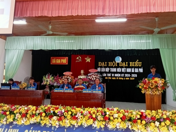 Đại hội Hội Liên hiệp thanh niên Việt Nam xã Gia Phố lần thứ VI, nhiệm kỳ 2024-2029